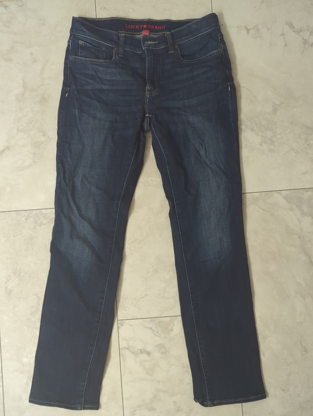 Lucky Brand Women's Dark Blue Straight Jeans